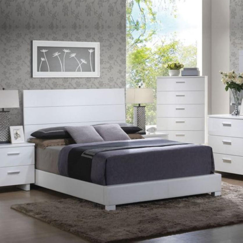 Acme Furniture Lorimar King Upholstered Platform Bed 22627AEK IMAGE 1