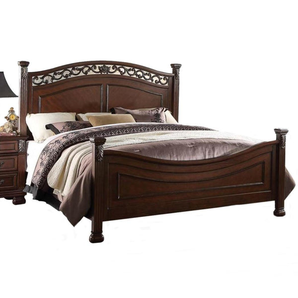 Acme Furniture Manfred King Poster Bed 22768CK/EK-HB/22769CK/EK-FB/22767EK-R IMAGE 1