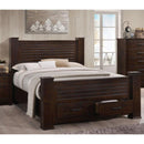 Acme Furniture Panang King Poster Bed with Storage 23368CK/EK-HF/23369CK/EK-POST/23367EK-R/23369CK/EK-DRW IMAGE 1