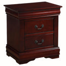 Acme Furniture Louis Philippe 2-Drawer Nightstand 23753 IMAGE 2