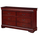 Acme Furniture Louis Philippe 6-Drawer Dresser 23755 IMAGE 2