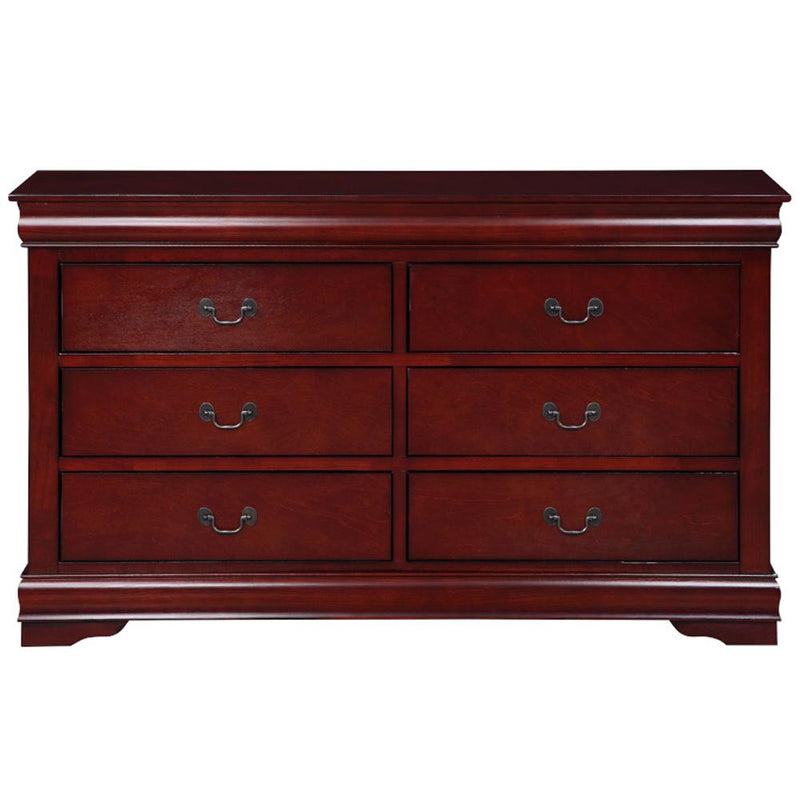 Acme Furniture Louis Philippe 6-Drawer Dresser 23755 IMAGE 3