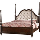 Acme Furniture Azis King Upholstered Poster Bed 23768CK/EK-HB/23769CK/EK-FB/23767EK-R IMAGE 1