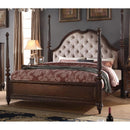 Acme Furniture Azis King Upholstered Poster Bed 23768CK/EK-HB/23769CK/EK-FB/23767EK-R IMAGE 2