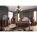 Acme Furniture Azis King Upholstered Poster Bed 23768CK/EK-HB/23769CK/EK-FB/23767EK-R IMAGE 3