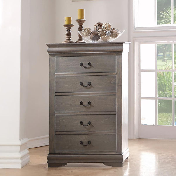 Acme Furniture Louis Philippe 5-Drawer Chest 23866 IMAGE 1