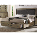 Acme Furniture Athouman California King Upholstered Panel Bed with storage 23914CK IMAGE 1