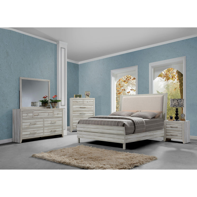Acme Furniture Shayla King Upholstered Panel Bed 23977EK-HB/23968EK-FB/23972Q-R IMAGE 2