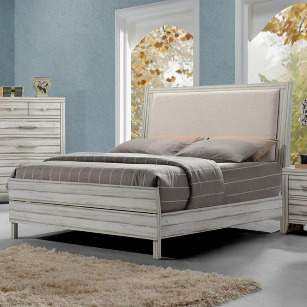 Acme Furniture Shayla Queen Upholstered Panel Bed 23980Q IMAGE 1