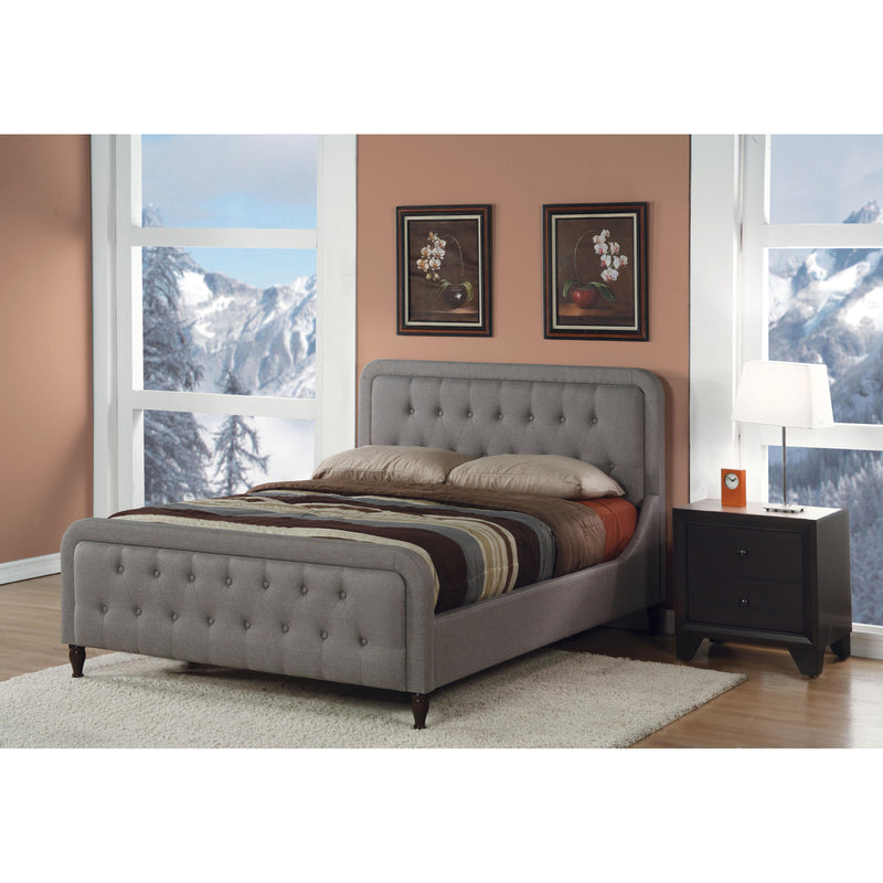 Acme Furniture Parisa King Upholstered Panel Bed 25687EK-HB/25688EK-FB/25689EK-R IMAGE 2
