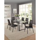 Acme Furniture Osias Dining Table with Glass Top 73155 IMAGE 4