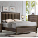 Acme Furniture Cyrille Queen Upholstered Panel Bed 25850Q IMAGE 1