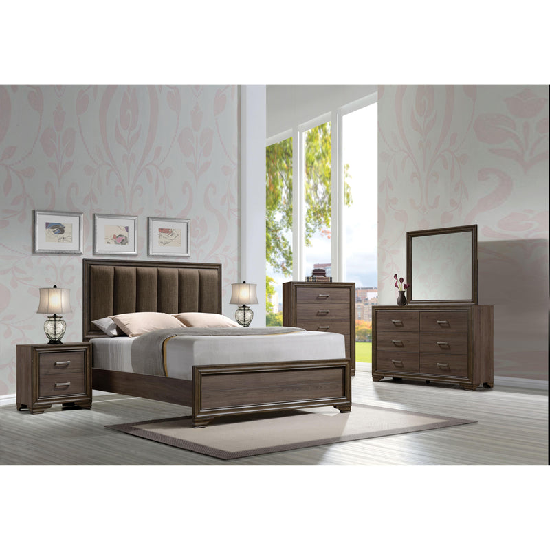 Acme Furniture Cyrille Queen Upholstered Panel Bed 25850Q IMAGE 3