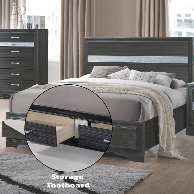 Acme Furniture Naima 25900Q Queen Bed with Storage IMAGE 8
