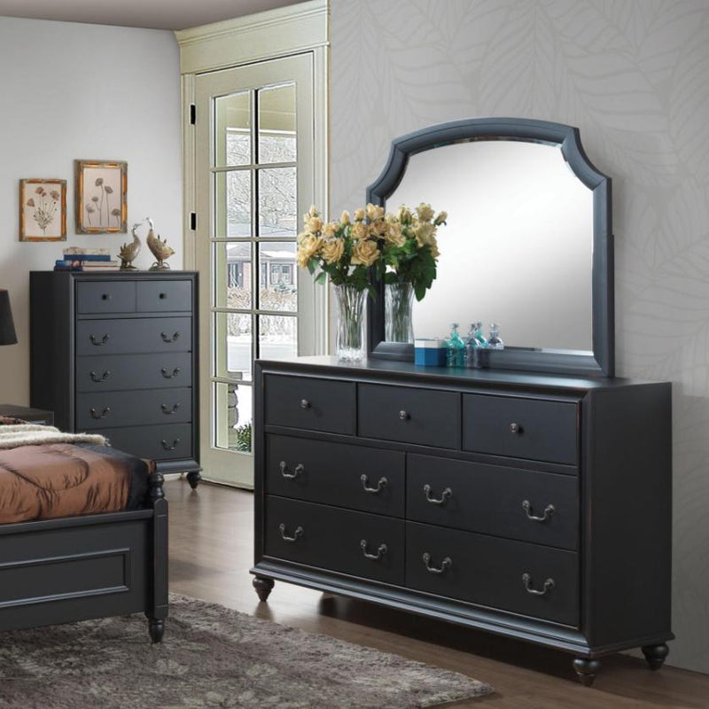 Acme Furniture Edwige Arched Dresser Mirror 25984 IMAGE 3