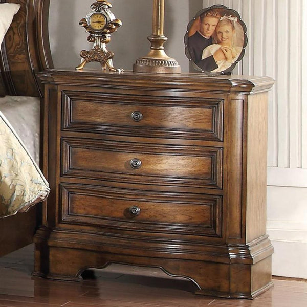 Acme Furniture Valletta 3-Drawer Nightstand 26173 IMAGE 1