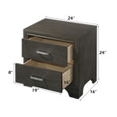 Acme Furniture Carine 2-Drawer Nightstand 26263 IMAGE 3