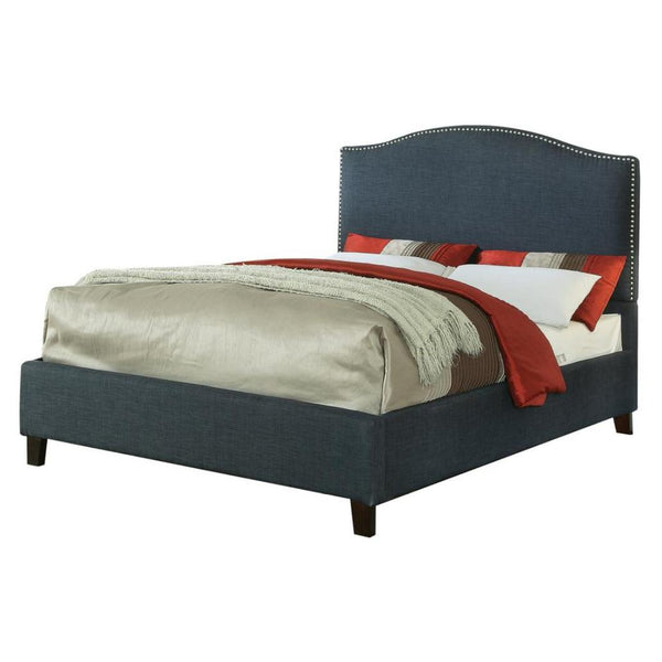 Acme Furniture Rouse Queen Upholstered Platform Bed 26430Q IMAGE 1