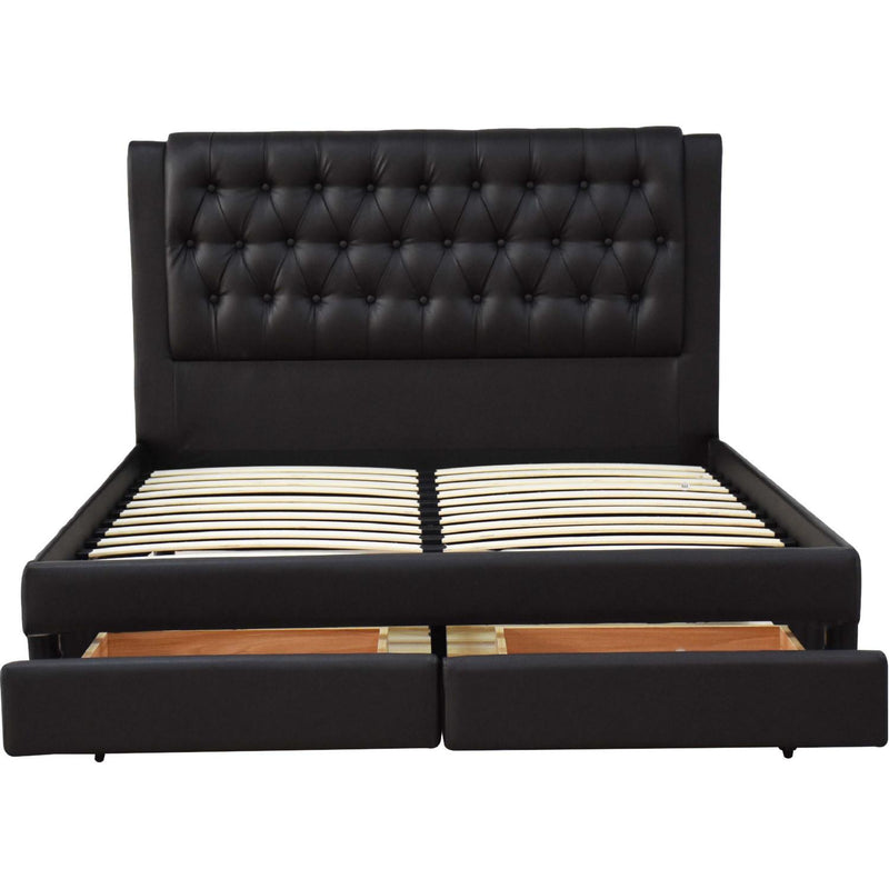 Acme Furniture Wibier Queen Upholstered Platform Bed with Storage 26500Q IMAGE 2