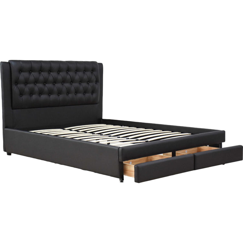Acme Furniture Wibier Queen Upholstered Platform Bed with Storage 26500Q IMAGE 3
