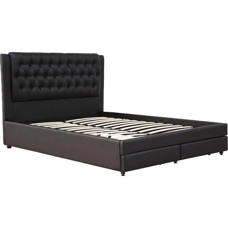 Acme Furniture Wibier Queen Upholstered Platform Bed with Storage 26500Q IMAGE 4