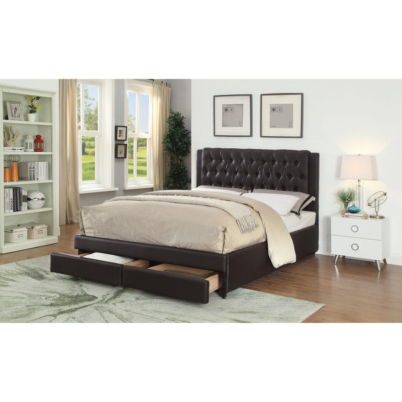 Acme Furniture Wibier Queen Upholstered Platform Bed with Storage 26500Q IMAGE 7