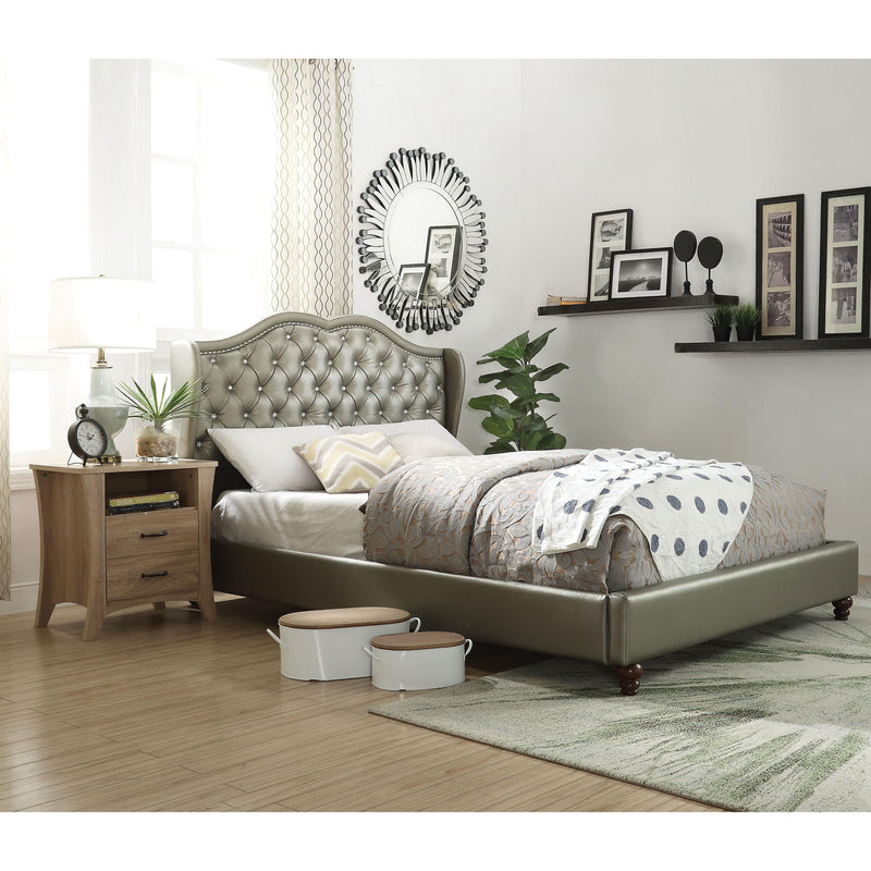 Acme Furniture Piek Queen Upholstered Platform Bed 26510Q IMAGE 4