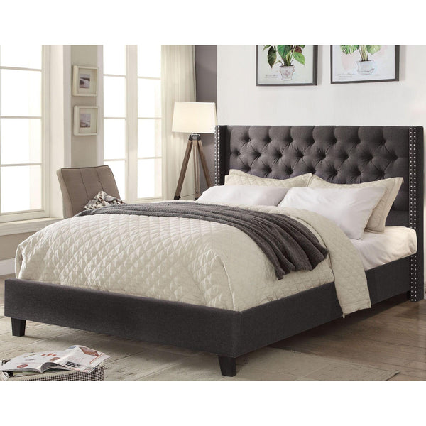Acme Furniture Magnus Queen Upholstered Platform Bed 26520Q IMAGE 1