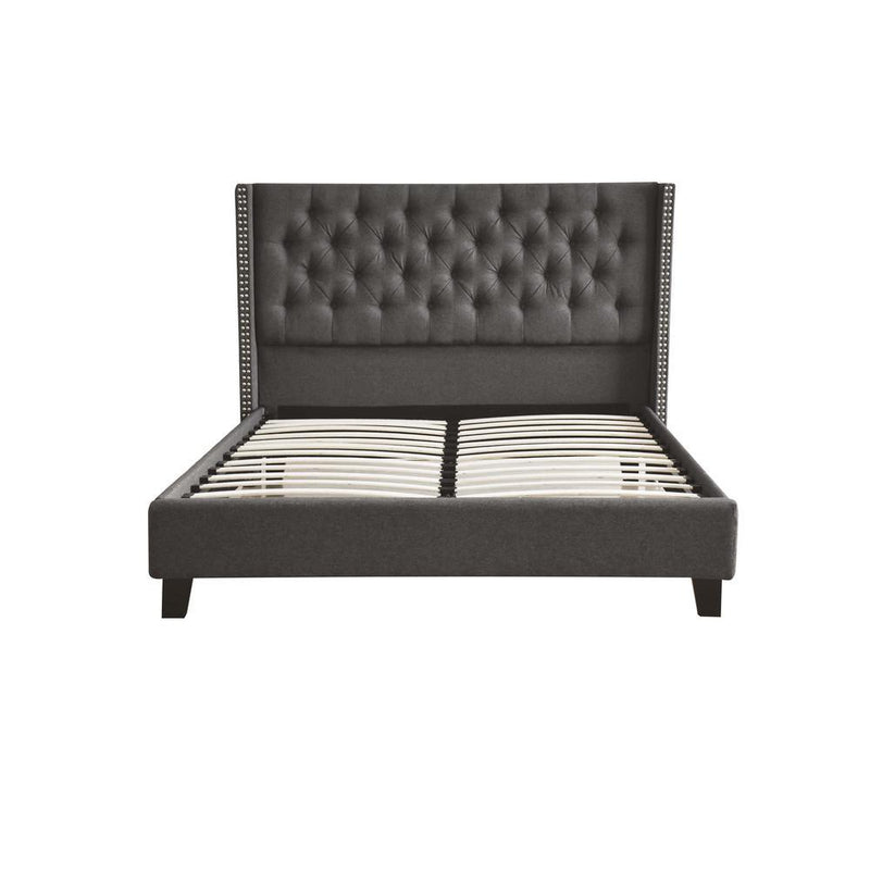 Acme Furniture Magnus Queen Upholstered Platform Bed 26520Q IMAGE 2