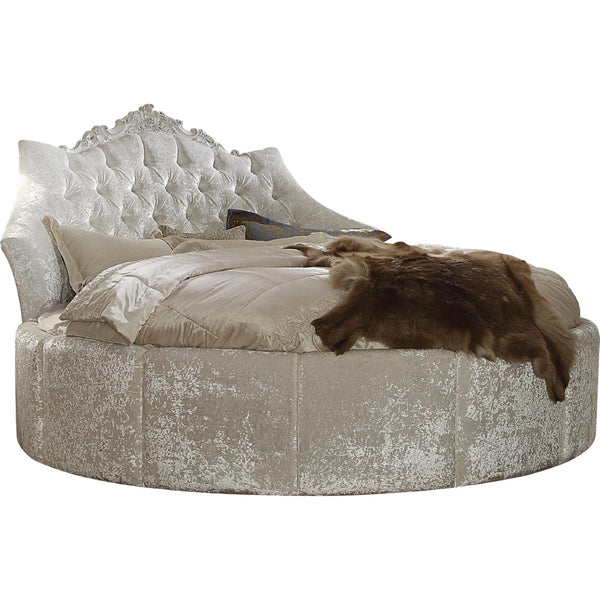Acme Furniture Versailles King Upholstered Platform Bed 26807RD IMAGE 1