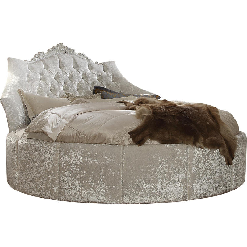 Acme Furniture Versailles King Upholstered Platform Bed 26807RD IMAGE 1