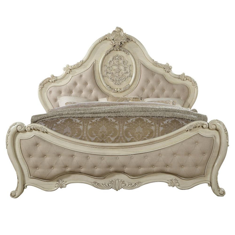 Acme Furniture Ragenardus Queen Upholstered Panel Bed 27010Q IMAGE 3