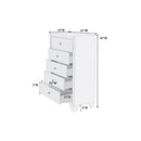 Poundex 5-Drawer Chest F4864 IMAGE 2