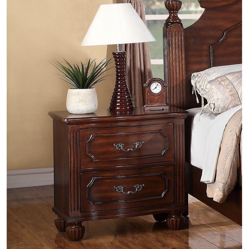 Poundex 2-Drawer Nightstand F4821 IMAGE 3