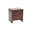 Poundex 2-Drawer Nightstand F4776 IMAGE 1