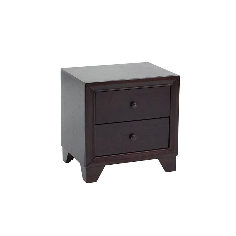 Poundex 2-Drawer Nightstand F4861 IMAGE 1
