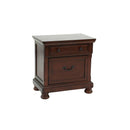 Poundex 2-Drawer Nightstand F4345 IMAGE 1