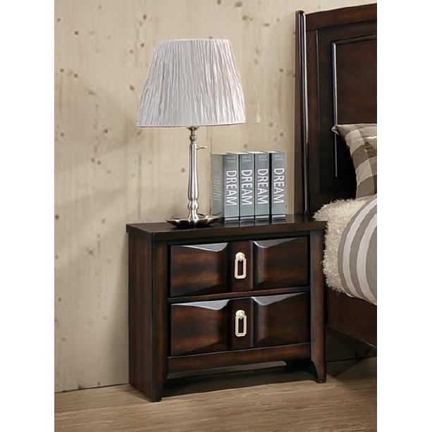 Poundex 2-Drawer Nightstand F4873 IMAGE 4