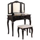Poundex 3-Drawer Vanity Set F4092 IMAGE 1