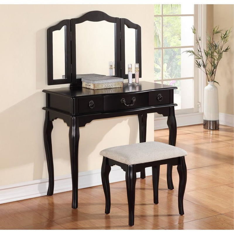 Poundex 3-Drawer Vanity Set F4092 IMAGE 2