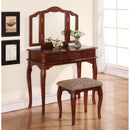 Poundex 3-Drawer Vanity Set F4093 IMAGE 2