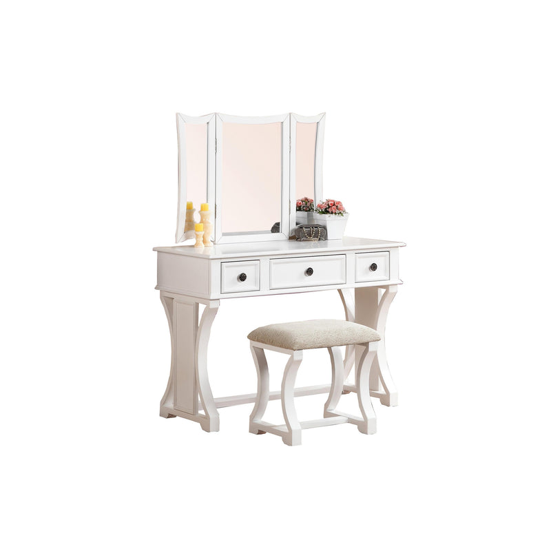 Poundex 3-Drawer Vanity Set F4119 IMAGE 2