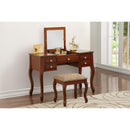 Poundex 4-Drawer Vanity Set F4147 IMAGE 1