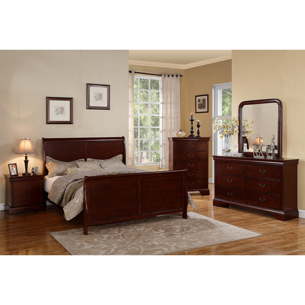 Poundex King Sleigh Bed F9231EK IMAGE 1