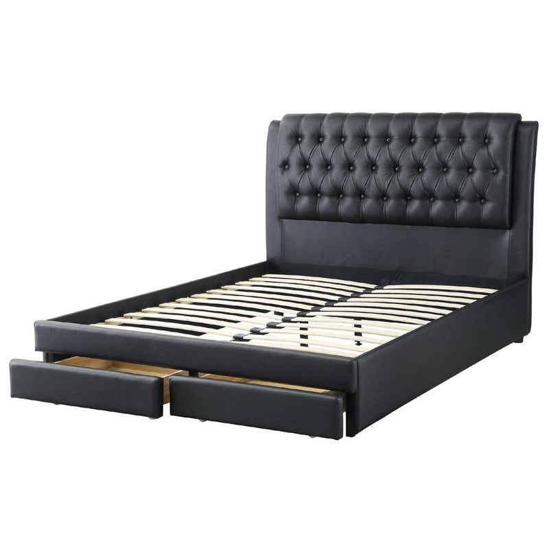 Poundex California King Panel Bed with Storage F9338CK IMAGE 2
