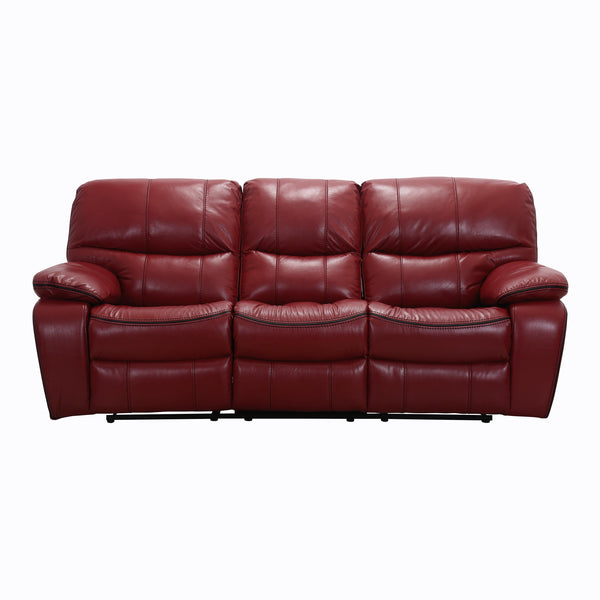 Homelegance Pecos Reclining Leather Match Sofa 8480RED-3 IMAGE 1