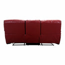 Homelegance Pecos Reclining Leather Match Sofa 8480RED-3 IMAGE 3