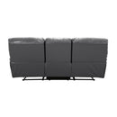 Homelegance Pecos Reclining Leather Match Sofa 8480GRY-3 IMAGE 3