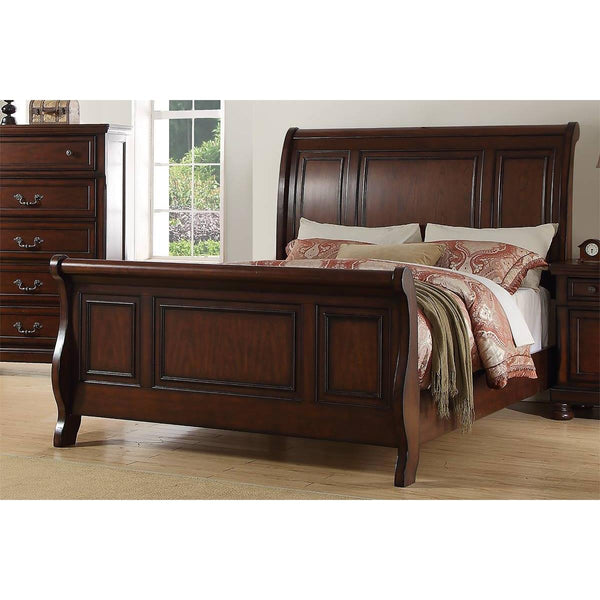 Poundex King Sleigh Bed F9289EK IMAGE 1