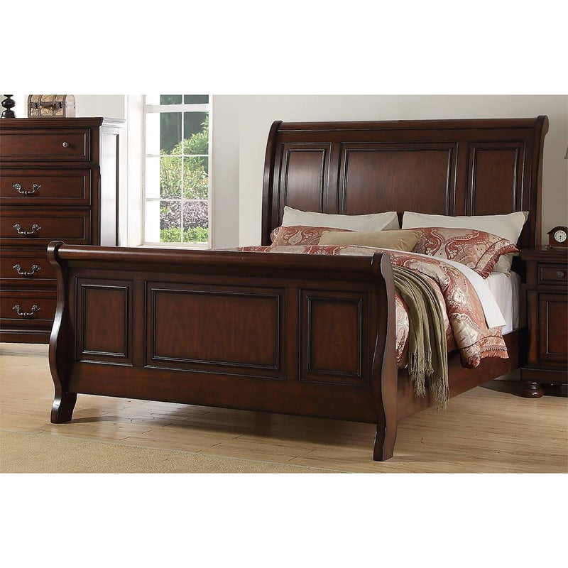 Poundex Queen Sleigh Bed F9289Q IMAGE 1